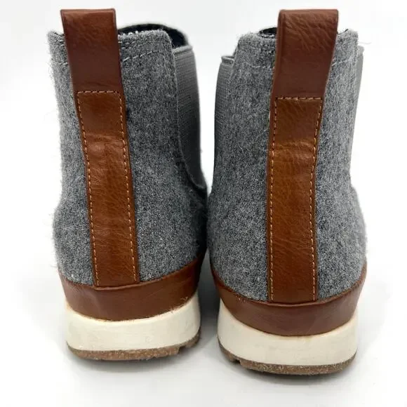 B.O.C. Born Womens Gray Wool Flat Slip On Booties Size 7.5 **READ** - Picture 4 of 8